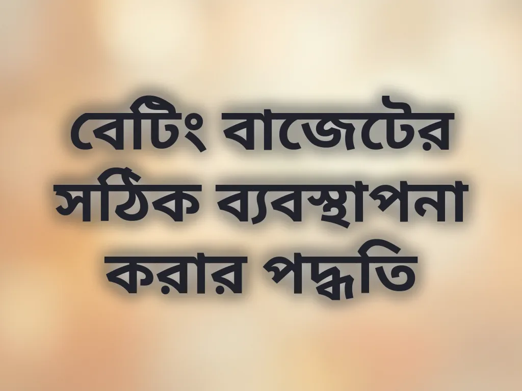 বাজেট ব্যবস্থাপনা