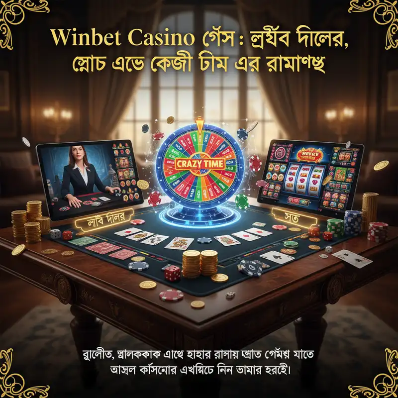 Winbet Casino লাইভ ক্যাসিনো গেমস ব্যানার